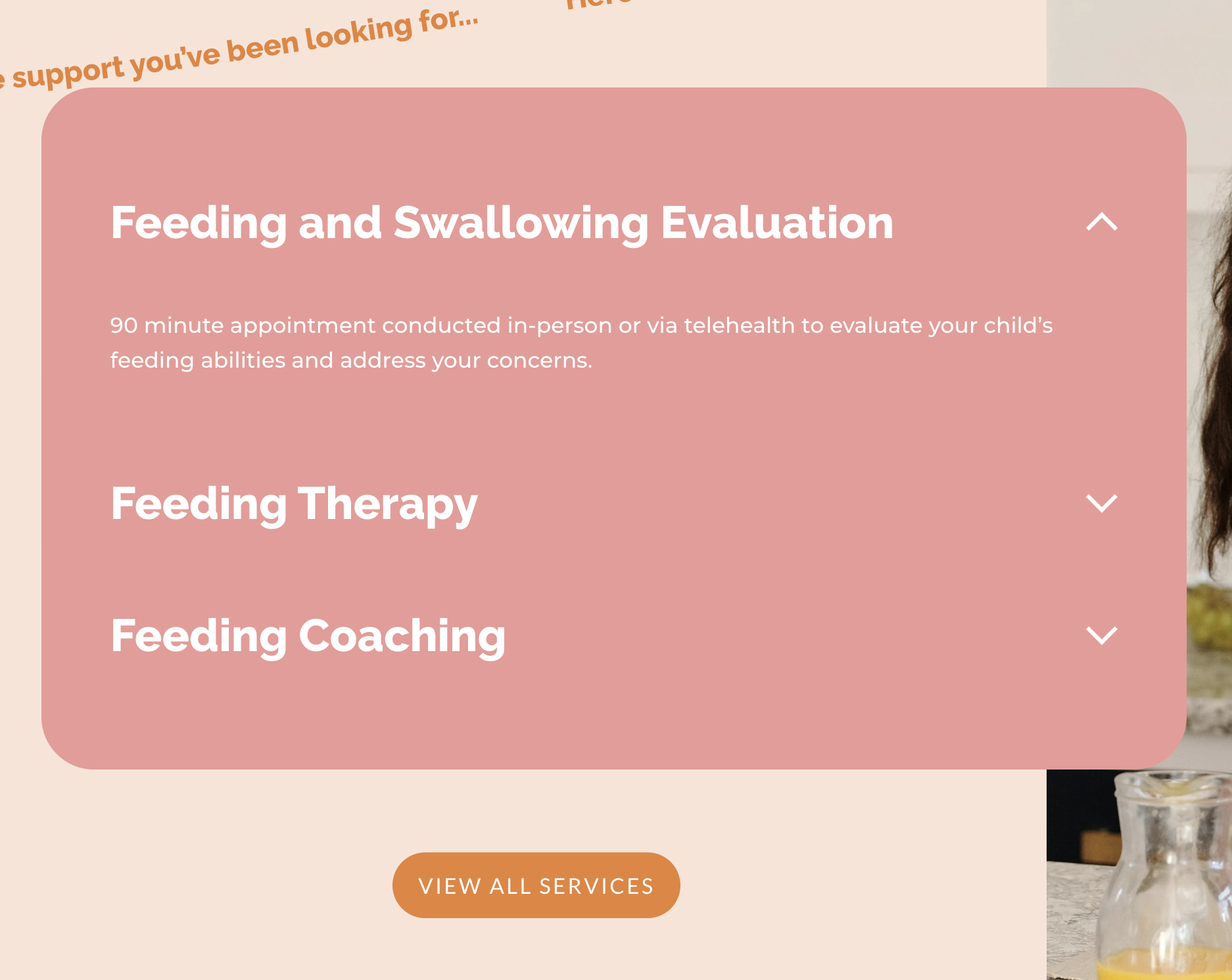 speech therapy website design layout idea